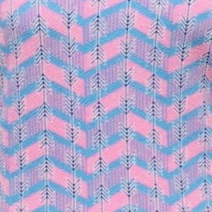 LulaRoe Cassie Pink & Blue Chevron Pattern Pencil Skirt NWT